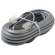 ELEC,TELEPHONE CABLE,COMMUNICATION,6 PINS RJ-11,CAREL,3.5 FT