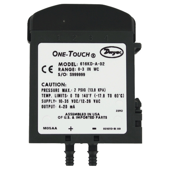 Differential Pressure Transmitter, Series 616Kd, Range 10-0-10