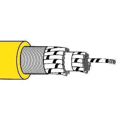 Cable, 16AWG, 5 Conductors, Blue, Non-Shielded, Tinned