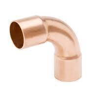 Fitting, Elbow, 90 Deg. Long Rad., 1-1/8", Drawn Wrought, Copper