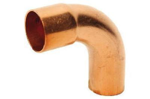 Fitting, Elbow, 90 Deg. Long Rad. Street, 2-1/8", Drawn Wrought, Copper